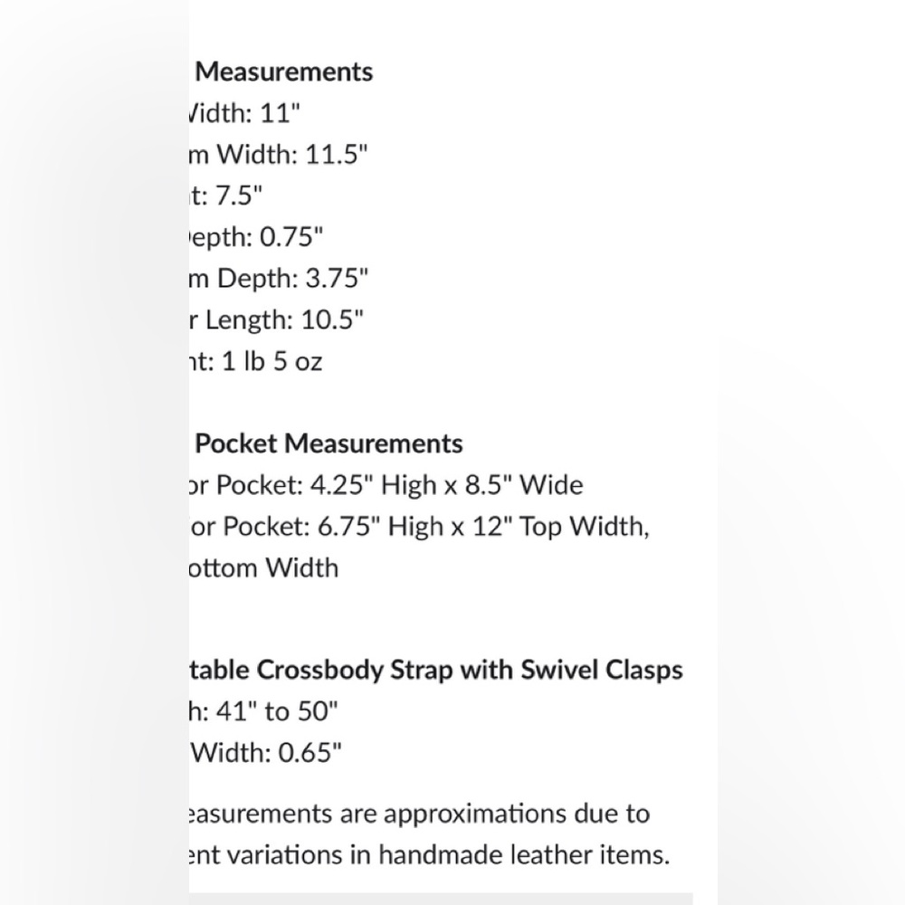 Portland Leather Large Poppy -Coldbrew - Picture 4 of 4